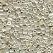 20Gr Metallic Silver Miyuki 4mm Square Cube Glass Seed Beads
