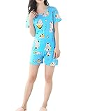 MyFav Big Girls Milk Cow Kawayi Sleepwear Cute Leisure Loungewear Pajama Nighty