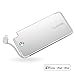 Luxtude Portable Charger iPhone Built in Lightning Cable (MFi Apple Certified), Ultra Slim Portable Phone Charger Thin Battery Pack, 5000mAh Power Bank for iPhone 14/13/12/11/10 etc. (Metal Silver)