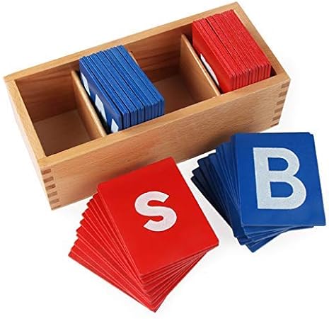 Amazon Co Jp Heitign 子供の大文字と小文字のアルファベットのサンドペーパーの文字 木製の収納 ボックス 英語のアルファベットの学習と認知幼児教育のおもちゃ 52文字と木製の収納ボックスのセット 文房具 オフィス用品
