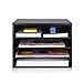 Paper Organzier Wood Desktop Organizer Storage Letter Tray File Sorter with Adjustable Shelves for Home Office