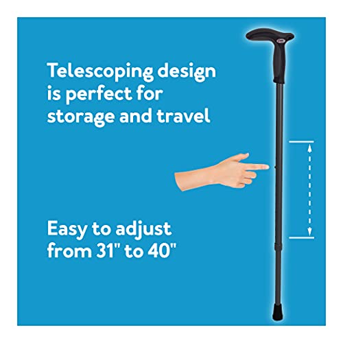 Carex Health Brands Hiking Cane Walking Stick with Dual Grip Handle for