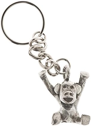 Monkeying Around Pewter Key Ring