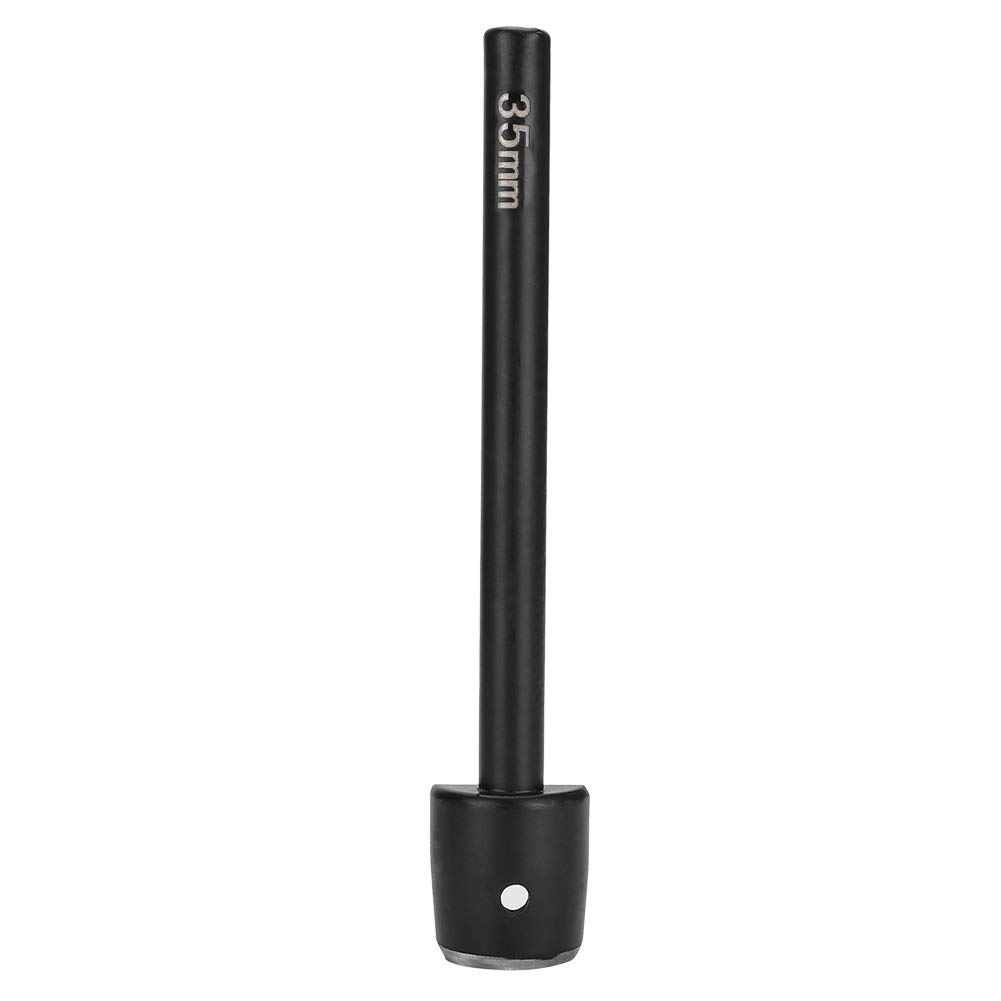 Hztyyier Leather Half-Round Corner Punch Cutter, 35mm, 7 Sizes, Stainless Steel Handle, Black
