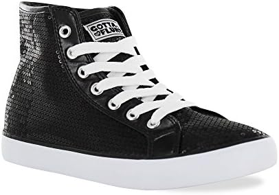 Gotta Flurt Hi Disco II Lace Up Top Sneaker, Black, 9