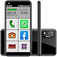 Smartphone Celular do Idoso Positivo com Letra e Ícones Grandes 64gb Dual Chip Tela Grande de 5.5 Botão S.O.S 