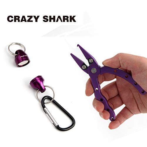 CRAZY SHARK Mini-Fliegenfischzange, Aluminium, magnetisch, 11,4 cm – Bild 5