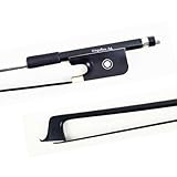 VingoBow 4/4 Size Black Horse Hair Carbon Fiber Viola Bow