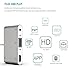 Ivendita 1900 HDMI VGA AV Adapter Converter, Latest 4 IN 1 HDMI/VGA/Audio/AV Multiple Digital Adapter Connector Compatible/ Replacement for iPhone X 8 7 6 6s 5 Plus iPad iPod, Silver