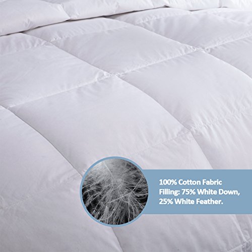 image for Puredown Lightweight Down Comforter ,Light Warmth Duvet Insert, King, 