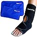 Foot & Ankle Ice Pack Wrap with 2 Hot/Cold Gel Packs by TheraPAQ | Foot Pain Relief for Achilles Tendon Injuries, Plantar Fasciitis, Bursitis & Sore Feet | Microwaveable, Freezable and Reusable primary