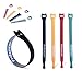 Reusable Cable Straps Wire Ties, Pack of 40 Trilancer Adjustable Cord Fastener Cable Organizer, 6 Inches 4 Colors
