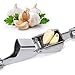 Bonim Grillers Garlic Press and Peeler Set. Stainless Steel Mincer and Silicone Tube Roller