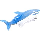 Novelty Big White Shark Hair Clip,Acetate Hair Claw,Small Hair Clips for Women,Blue