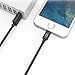 [Apple MFI Certified] Akiko Cable Black 2M (6.3FT SIX FEET) w/ Aluminum Head Lightning 8-Pin to USB Charger and Data Sync Cable Made for iPhone 6 6s Plus 5S 5C iPad Mini Air iPod - Compatible w/ iOS 8