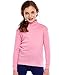 Leveret Boys Girls Kids Pullover Turtleneck 100% Cotton Turtleneck Pink Size 7 Years