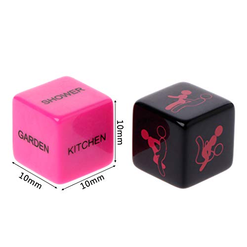 GMSP 2PCS Flirting Dices Position Fun Adult Erotic Posture Couple Lovers Humour Game Toy Novelty Party - Thumbnail 4