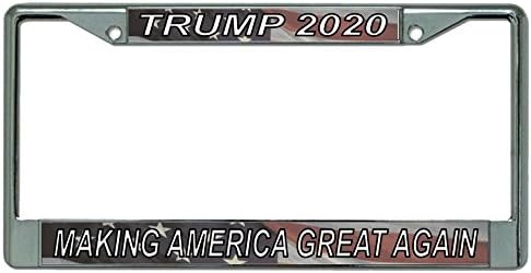 Trump 2020 Chrome License Plate Frame