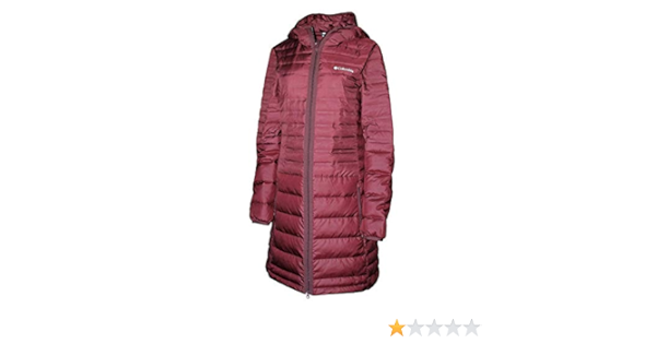 columbia women's mckay lake long hooded down lightweight heatseal jacket