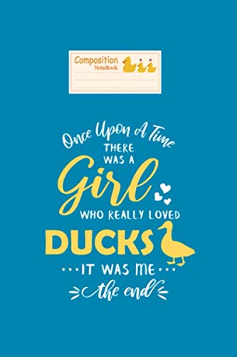 Composition notebook: duck gift duck lovers gifts duck novelty items - 50 sheets, 100 pages - 6 x 9 inches