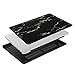 MOSISO Compatible with MacBook Pro 13 inch Case 2015 2014 2013 end 2012 A1502 A1425 with Retina Display, Protective Plastic Pattern Hard Shell Case & Keyboard Cover & Screen Protector, Black Marble
