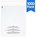 1000 Count - 6" X 9" Self Seal 1.5 Mil Clear Poly Bags with Suffocation Warning, Permanent Adhesive & Premium Durability (Other Sizes Available) primary