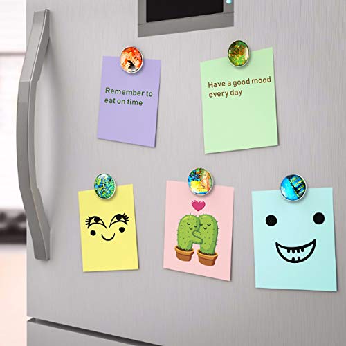 image for Cosylove 16pcs Refrigerator Magnets, Crystal Glass Fridge Magnets for 