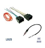 ASC Audio Car Stereo Radio Wire Harness Plug and Antenna Adapter for some Buick Chevrolet GMC Pontiac Saturn Vehicles - Compatible Vehicles Listed Below
