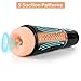 Sucking Male Masturbator Cup with 5x10 Suction Vibration Functions for Blended Orgasm, PALOQUETH Ultra-Soft Detachable Stroker Rechargeable Adult Sex Toy for Men Masturbation