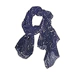 ZOEO Galaxy Shawl Wrap Womens 12 Constellation Universe Stars Large Chiffon Scarf Lightweight for Dresses