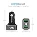Quick Charge 2.0 Car Charger, UNU Dual USB Car Charger Power Charging 36W QC 2.0 2-Port for Samsung Galaxy S8/S8+, Note 8, iPhone 7, 6s 6 Plus, iPad Pro/Mini, LG G6, HTC, Nexus and More Devices