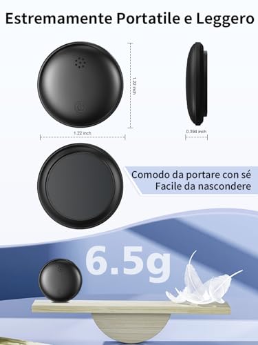 Car GPS Tracker, Magnetic GPS Trackers Compatible with iOS and Android, No Subscription, Global Positioning, IP67 Waterproof, Up to 365 Days Runtime, for Car/Motorcycle/Keys