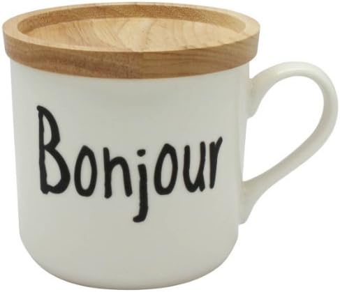 Vivre Mug with Lid Bonjour by Izawa Corporation
