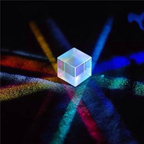 CynKen 1Pcs 30x30x30mm Optical Glass RGB Dispersion Prism X-CUBE for Physics Teach Decoration Art