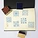 Wooden Rubber Stamps, ArtCastle Korea DIY Diary Stamp Set (6 pcs Lace Square)