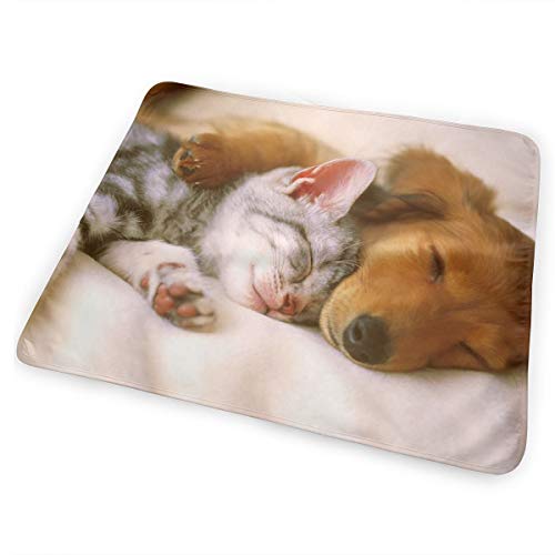 V5DGFJH.B Baby Portable Diaper Changing Pad Dog Puppy Cat Kitten Cute Pet Urinary Pad Baby Changing Mat 31.5" x25.5''