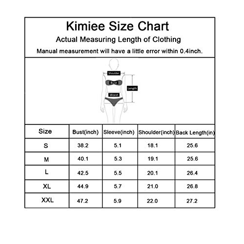 image for Kimiee Women's Short Sleeve Flounce Blouse Loose Solid Ruffle High Low