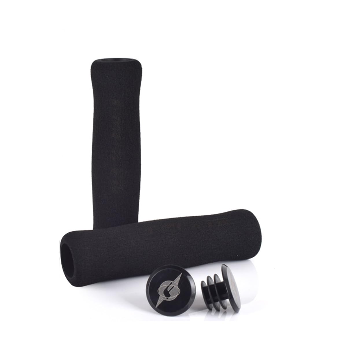 HOUSON Soft Bicycle Handlebar Grips, Bicycle Grips Handlebar Grip with Handlebar Plugs for Mountain Bike