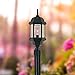 DESIGNERS FOUNTAIN 2976-BK Devonshire Outdoor Post Lanterns, 20 inch, Black