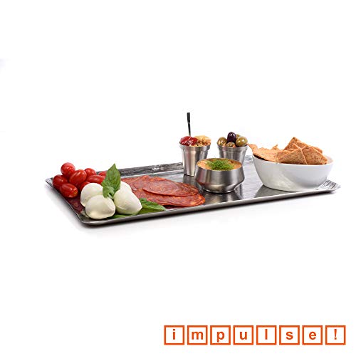 Stainless Steel Serveware Accessories- Taco holders, beverage dispensers, trays, Chargers- Your Choice or Choose your Set (Collection Set of 4: Oval, Round, Rectangle, Taco)