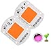 [Pack of 2] 50W Led Chip Full Spectrum Plant Grow Light (380nm-840nm / Driver Free / AC110V / 100 Watt 2Pcs) SMD COB Emitter Diode Components 50 W Bead for DIY Hydroponic Flowers Growing Lamp