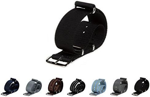 Treveo Premium Nato Watch Strap, Choice of Color &amp; Width (20mm or 22mm)