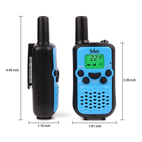 Walkie-Talkies-For-Kids-Wireless-Interphone-22-Channel-FRSGMRS-2-Way-Radio-2-miles-up-to-3-Miles-UHF-Handheld-Walkie-Talkies-for-KidsBusiness-Outdoor-Use1-Pair-Blue