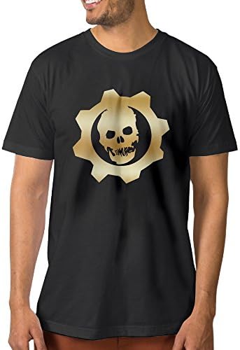Gears Of War Gold Logo Black Men's T-shirts