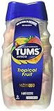 TUMS Ultra Strength 1000 Antacid Tablets, Tropical Assorted Fruit, 320 Count