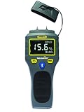 General Tools TS06 - ToolSmart BlueTooth Connected Digital Moisture Meter, Pin-Type, LCD