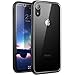 YOUMAKER Premium Crystal Clear Hybrid Case for iPhone XR, Slim Fit Lightweight Bumper Scratch Resistant Drop Protection Shockproof Protective Cover for All New Apple iPhone XR 6.1 inch - Black