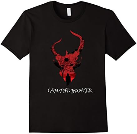 Mens I Am the Hunter T-Shirt Large Black