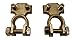 Ter-Mex TM9 - 2X Battery Solid Brass Heavy Duty Cable Ends Terminals Top Post Clamps (Pack of 2)