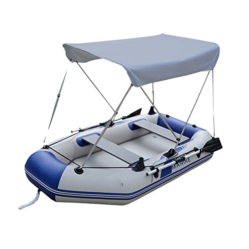 PUGONGYING 2 Person Sun Shelter Fit for Fisch-Boot wasserdichte Schlauchboote Sonnenschutz Ruderboot Zelt Top Canopy…